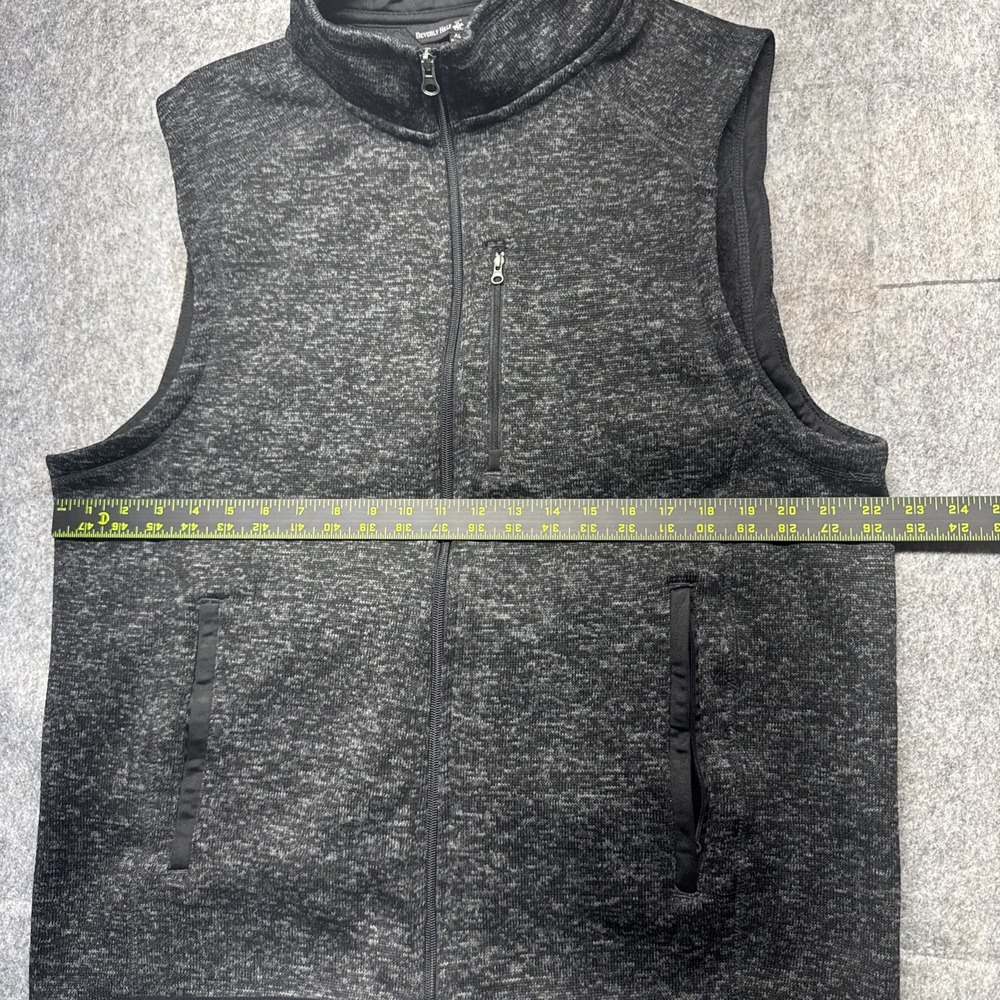 Beverly Hills Polo Club Men's Vest Large Dark Gray Full Zip Sleeveless Jacket XL - Picture 2 of 9